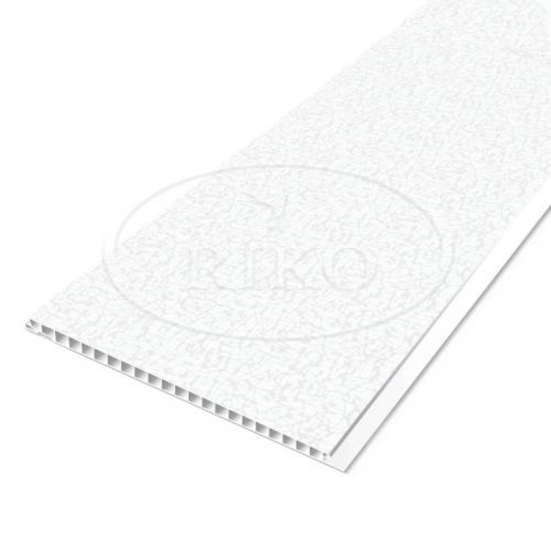 Панель ПВХ пластикова вагонка для стін та стелі EX 07.04 Марсель White Riko