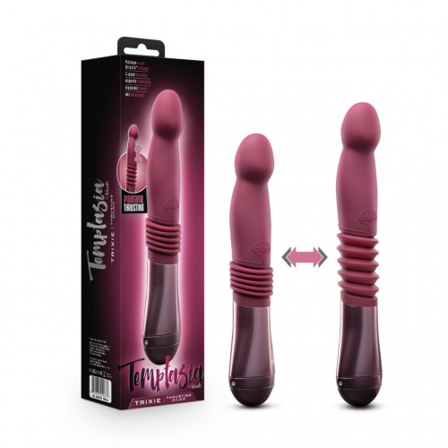 Пульсатор Temptasia by Blush - Trixie Thrusting Dildo - Wine Red в інтернет супермаркеті PbayMarket!