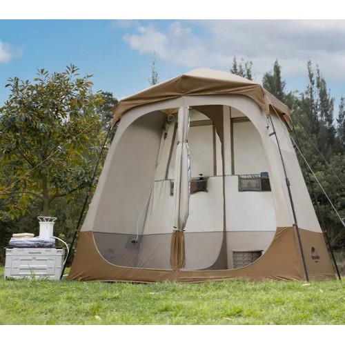 Намет душовий зональний Naturehike NH22ZP006 240х200х120 см Коричневий (1047-6927595703984)