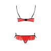 Комплект білизни Passion CHERRY SET WITH OPEN BRA Exclusive XXL/XXXL червоний (PS25509)