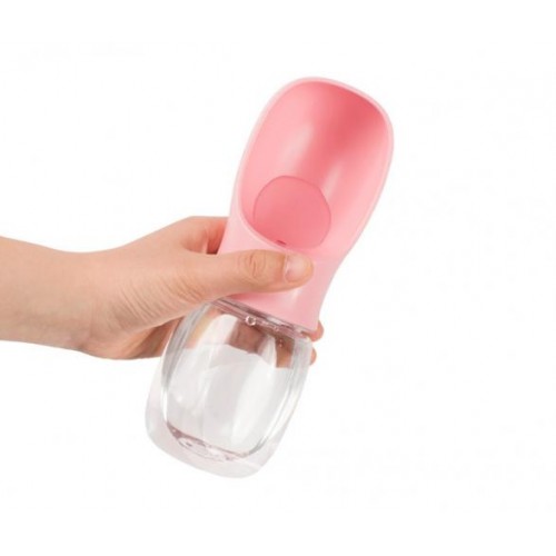 Портативна напувалка SUNROZ Dog Bottle для собак 350 мл Рожева (SUN0859) Портативна напувалка SUNROZ Dog Bottle для собак 350 мл Рожева (SUN0859)