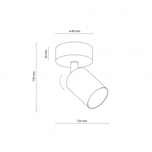 Точковий світильник TK Lighting TOP Чорний (TK5739)