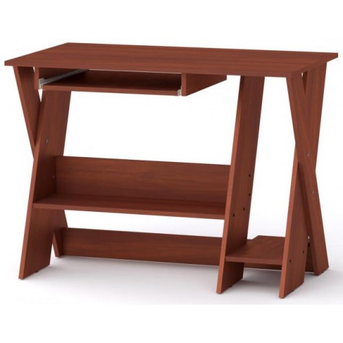 Стіл комп'ютерний СКМ-4 Компаніт Яблуня (100х59х75 см) Стіл комп'ютерний СКМ-4 Компаніт Яблуня (100х59х75 см)