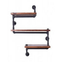 Полиці навісні з труб GoodsMetall у стилі LOFT 800х700х200 ПТ14 Полиці навісні з труб GoodsMetall у стилі LOFT 800х700х200 ПТ14