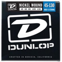 Струни для бас-гітари Dunlop DBN45130 Nickel Plated Steel Bass 5 Strings Medium 45/130