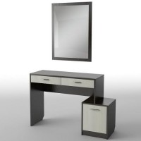 Туалетний столик Тиса Мебель БС-7 Венге Дуб молочний 75x40x119 см Туалетний столик Тиса Мебель БС-7 Венге Дуб молочний 75x40x119 см