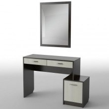 Туалетний столик Тиса Мебель БС-7 Венге Дуб молочний 75x40x119 см