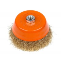 Щітка Polax чашкова по металу для УШМ (болгарки) гофрований рифлений дріт M14 85 мм (54-156) Щітка Polax чашкова по металу для УШМ (болгарки) гофрований рифлений дріт M14 85 мм (54-156)
