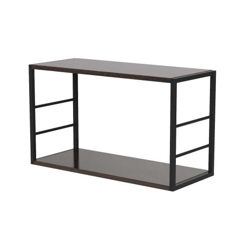 Полиця книжкова Art In Head 2 Ferrumon 630x370x260 Чорний/Венге (109080117) Полиця книжкова Art In Head 2 Ferrumon 630x370x260 Чорний/Венге (109080117)