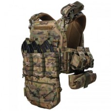 Плитоноска тактична зі швидким скиданням з підсумками No Brand Warmor Gen.3 Pro Max One Size Мультикам (2396567744)