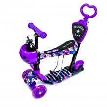 Самокат дитячий Scooter Сонечко 5 in 1 Orchid Фіолетовий (862127250)