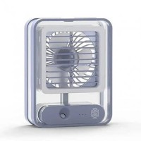 Міні кондиціонер акумуляторний від USB Transparent Spray Light Fan (UKC-01)