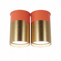 Точковий світильник Pikart BP подвійний Coral Gold (6349-2)