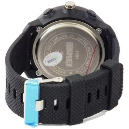Чоловічий наручний годинник Skmei 1361 Black 1361BK (17142-hbr) Чоловічий наручний годинник Skmei 1361 Black 1361BK (17142-hbr)