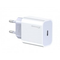Зарядний пристрій Grand-X (1xUSB-C 20W) QC4.0, PD 3.0, FCP, AFC White (CH-770) Зарядний пристрій Grand-X (1xUSB-C 20W) QC4.0, PD 3.0, FCP, AFC White (CH-770)