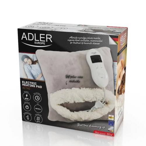 Електрогрілка-подушка Adler AD 7412 38 х 38 х 14 см Сірий Електрогрілка-подушка Adler AD 7412 38 х 38 х 14 см Сірий