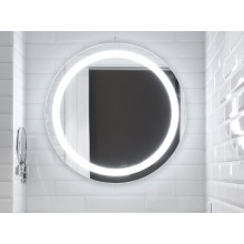 Дзеркало Turister кругле 70см із подвійним LED підсвічуванням без рами (ZPD70)