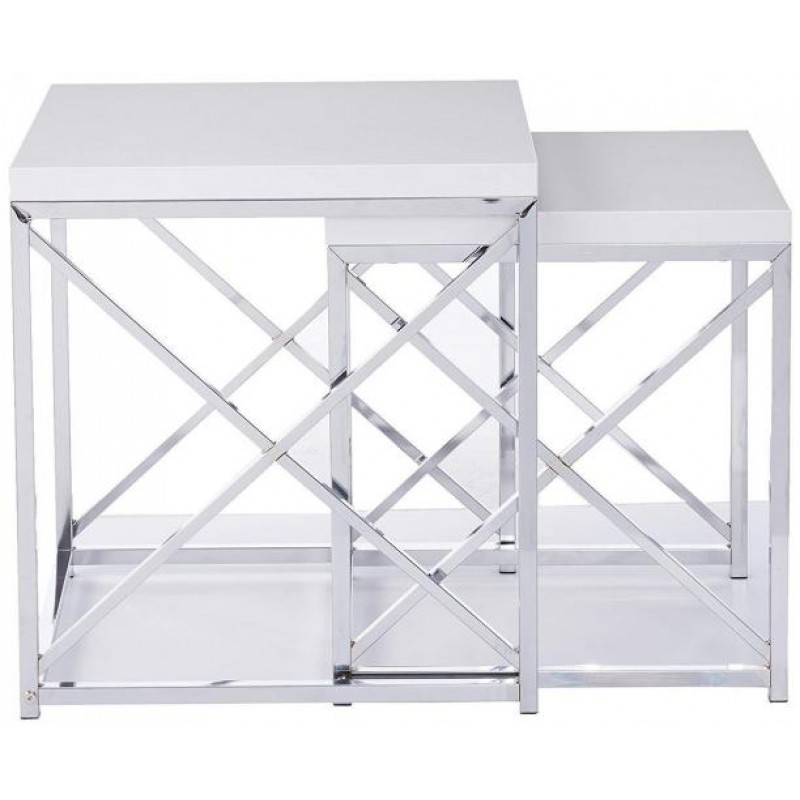 Комплект журнальних столиків у стилі Loft NS-302 560x490x490 мм Серый