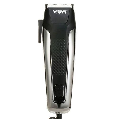 Машинка для стрижки волосся VGR V-120 від мережі 220В 8 насадок Silver-Black Машинка для стрижки волосся VGR V-120 від мережі 220В 8 насадок Silver-Black