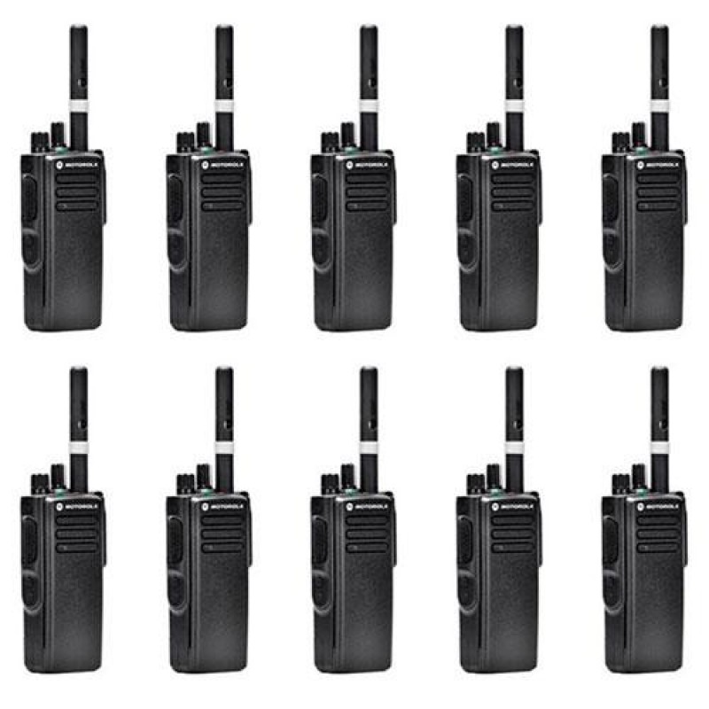 Комплект рацій Motorola Шифрування DP4400 VHF AES-256 10 шт Чорний (2054)