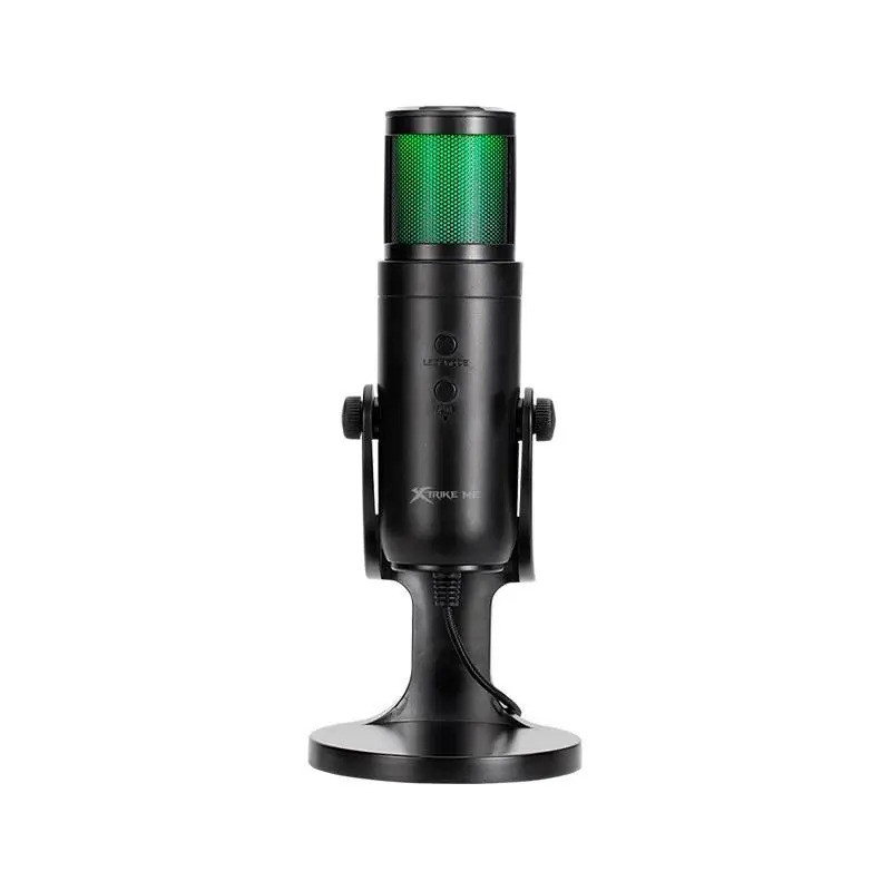 Настільний мікрофон ігровий XTRIKE ME XMC-03 з підсвіткою RGB Black