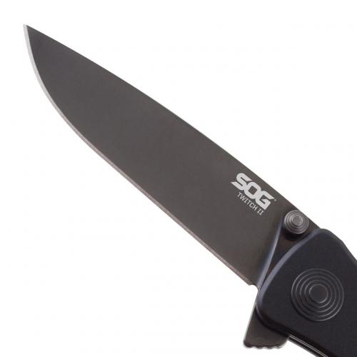 Ніж SOG Twitch II Wood Handle Чорний Ніж SOG Twitch II Wood Handle Чорний