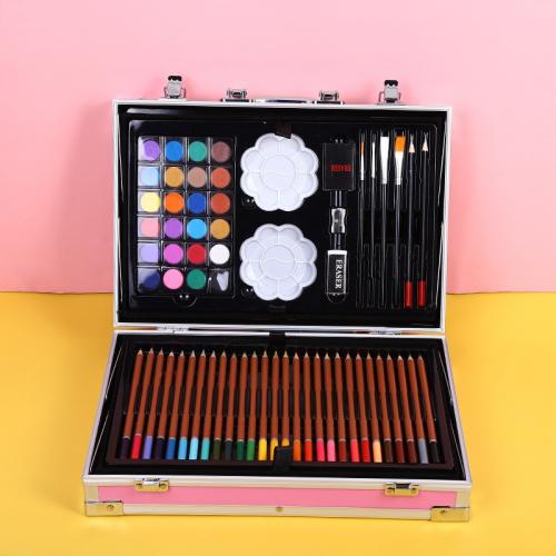 Набір для малювання та творчості No Brand ART set Єдиноріг дитячий в алюмінієвій валізі 145 предметів для юного художника Рожевий Набір для малювання та творчості No Brand ART set Єдиноріг дитячий в алюмінієвій валізі 145 предметів для юного художника Рожевий