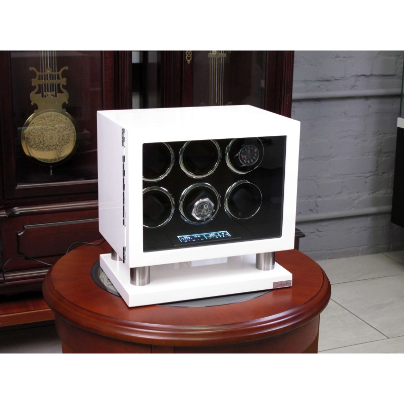 Шкатулка Salvadore для підзаводу 6 годинників 8006/WF/DF 6x6 Білий