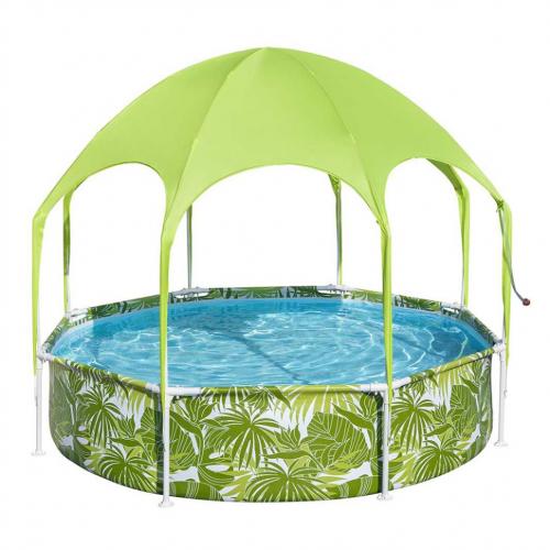 Каркасний басейн Intex Bestway Steel Pro Frame Pool з навісом 244х51 см 1688 л Зелений (56432) Каркасний басейн Intex Bestway Steel Pro Frame Pool з навісом 244х51 см 1688 л Зелений (56432)