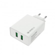 Зарядний пристрій ColorWay QC3.0 (2USBx3A) White (CW-CHS017Q-WT)