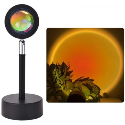 LED лампа для селфі (23см), з ефектом сонця XPRO SUN QS822 (RGB_1741)