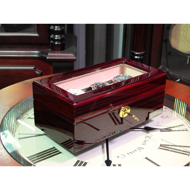 Шкатулка для зберігання годинників Salvadore WB/3085/3.EC Бордовий