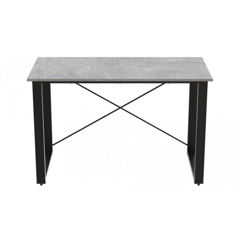 Письмовий стіл Ferrum-decor Драйв 750x1000x600 Чорний метал ДСП Бетон 16 мм (DRA007)