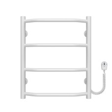 Рушникосушарка електрична Трапеція П4 400х500 Deffi Білий EF16 (C.TR.50.40.4.E.W.R.5)