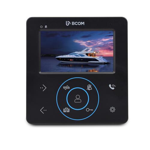 Комплект відеодомофона і відеопанель BCOM BD-480 Black Kit