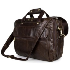Сумка чоловіча Vintage 14247 для ноутбука з діагоналлю 15.6 дюйма Коричнева, Коричневий
