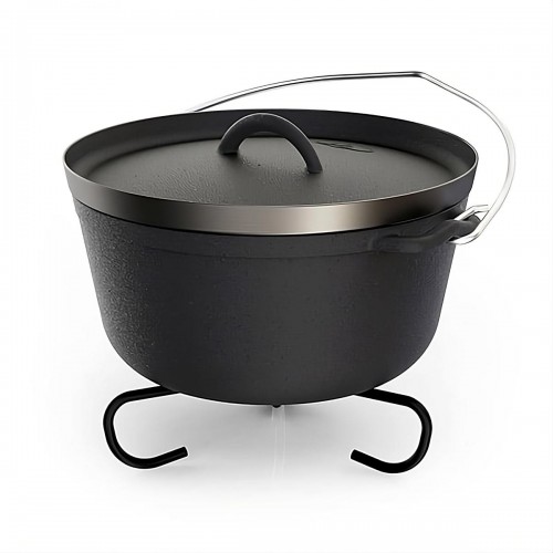 Казанок GSI Outdoors Litecast Dutch Oven 5 Qt 4,7 л Чорний (1099-60600) Казанок GSI Outdoors Litecast Dutch Oven 5 Qt 4,7 л Чорний (1099-60600)