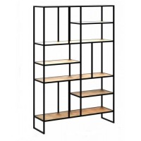 Стелаж для зберігання в стилі Loft NS-1713 2130x1400x400 мм Черный Стелаж для зберігання в стилі Loft NS-1713 2130x1400x400 мм Черный