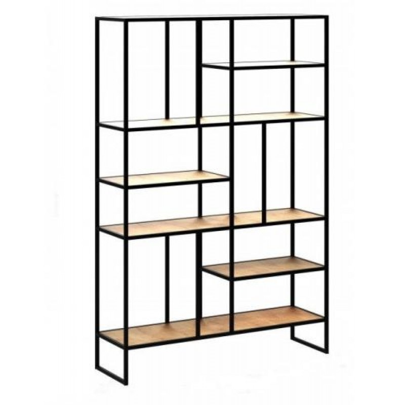 Стелаж для зберігання в стилі Loft NS-1713 2130x1400x400 мм Черный