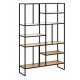 Стелаж для зберігання в стилі Loft NS-1713 2130x1400x400 мм Черный