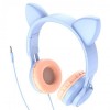 Навушники Hoco W36 Cat ear with mic Dream Blue