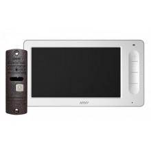 Комплект відеодомофону ARNY AVD-7006 White/Silver