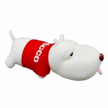 Дорожня подушка Little bean із вугільним наповненням Собака червона