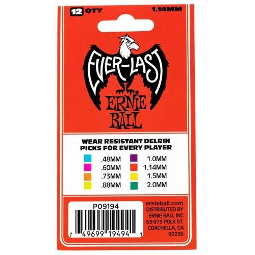 Медіатори Ernie Ball 9194 Red Everlast Guitar Player's Pack 1.14 mm (12 шт.) Медіатори Ernie Ball 9194 Red Everlast Guitar Player's Pack 1.14 mm (12 шт.)