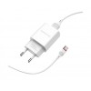 Мережеве заряджання Borofone BA20A 2.1A адаптер 1 USB + кабель Type C Білий