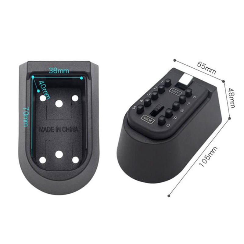 Міні сейф для ключів настінний Badoo Security T8, з кодовим замком і антивандальним металевим корпусом