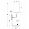 Бра Candellux Keto 21x48 см Чорно-бежевий (21-76854)