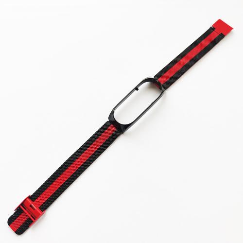 Ремінець Milanese Loop Strap для Xiaomi Mi Band 5/6 Black Red Ремінець Milanese Loop Strap для Xiaomi Mi Band 5/6 Black Red