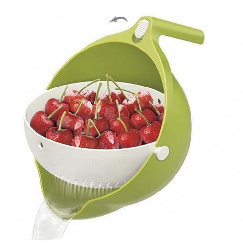 Миска-друшляк для ягід MESH STRAINER 2в1 Green (300672GR) Миска-друшляк для ягід MESH STRAINER 2в1 Green (300672GR)