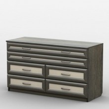 Комод Тиса Мебель АКМ-74 1 Венге Дуб молочний 90x45x120 см